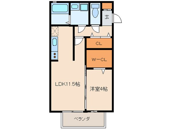 セゾン・ランタナの物件間取画像